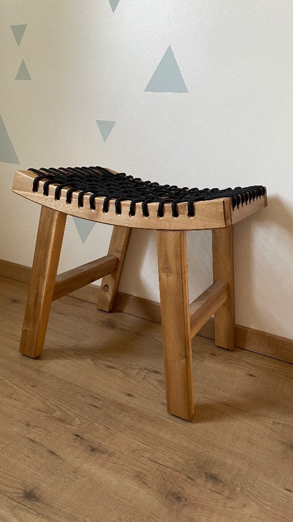 IKEA STACKHOLMEN Houten Kruk lichtbruin gelazuurd, Huis en Inrichting, Ophalen, Nieuw, Hout