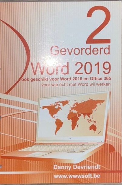 Word 2019 cursusboek, Ophalen, Nieuw, BSO