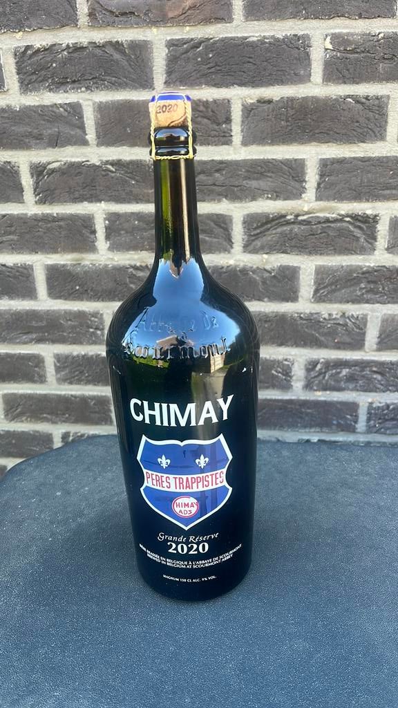 Chimay Grande Réserve 2020 magnum, Verzamelen, Biermerken, Ophalen of Verzenden, Zo goed als nieuw