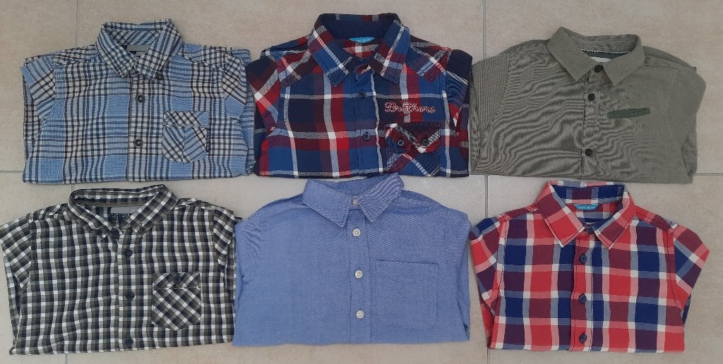 Jongens hemdjes maat 98/104, Kinderen en Baby's, Ophalen, Zo goed als nieuw, Jongen, Overhemd of Blouse