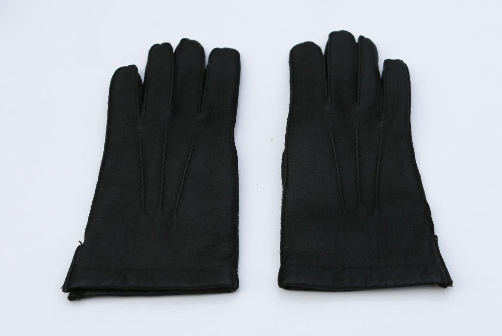 Zwarte leren handschoenen - Laimböck, Kleding | Dames, Laimböck, Ophalen of Verzenden, Zo goed als nieuw, Handschoenen