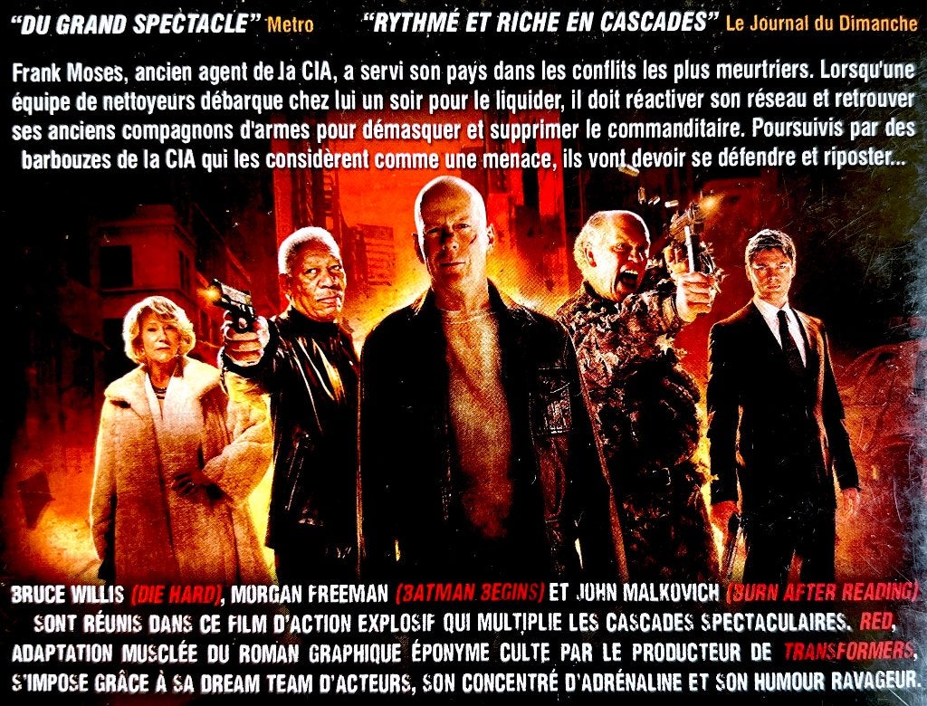 RED (B.Willis, Morgan Freeman, J.Malkovich) + 58 Min.Bonus, Cd's en Dvd's, Frans, Film, Actie, Ophalen of Verzenden