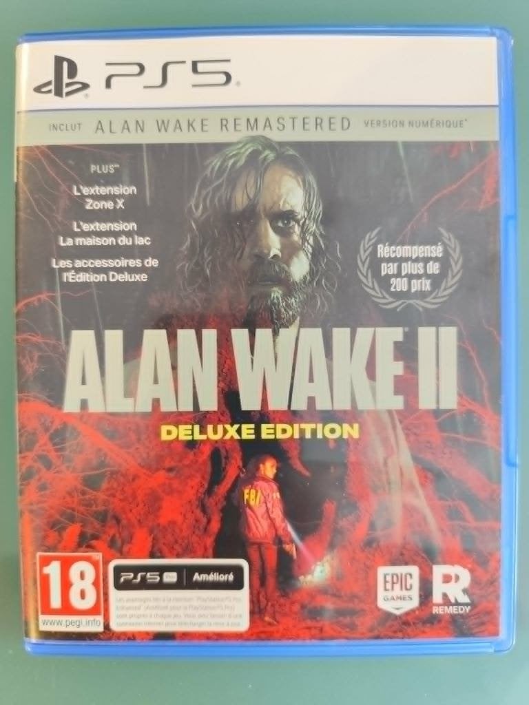 ALAN WAKE 2 - DELUXE EDITIE - PS5 + ALAN WAKE GEREMASTERD, Ophalen of Verzenden, Zo goed als nieuw