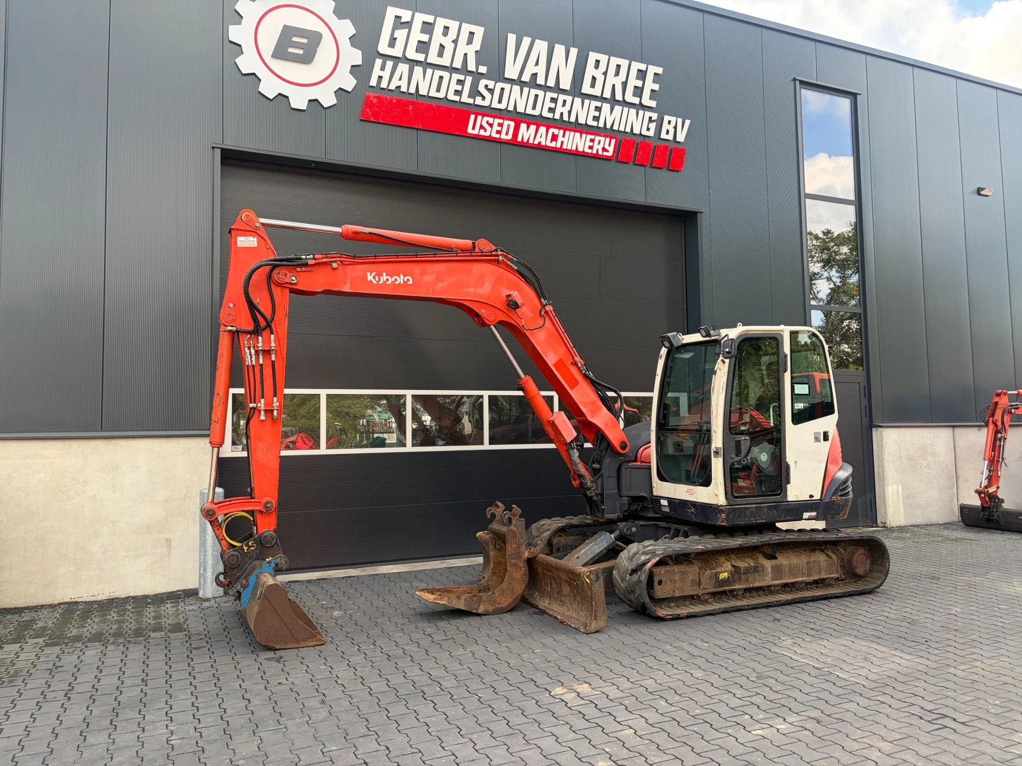 Kubota KX080-3 midigraver/graafmachine, Excavatrice