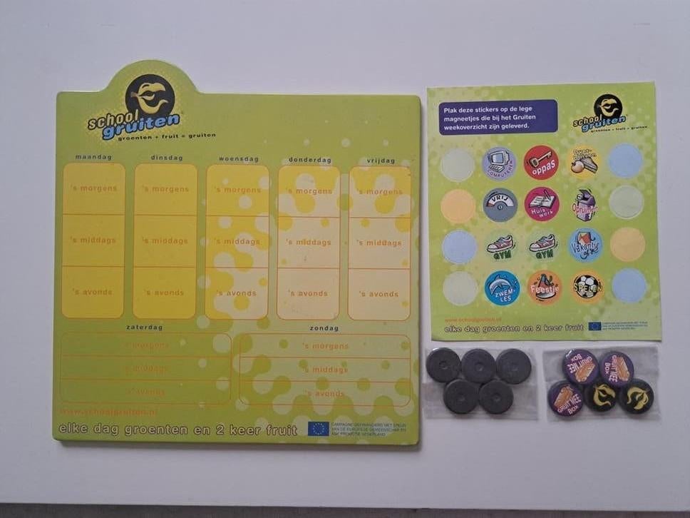 Scholten Groenten en Fruit Beloningsbord, Kinderen en Baby's, Speelgoed | Educatief en Creatief, Ophalen