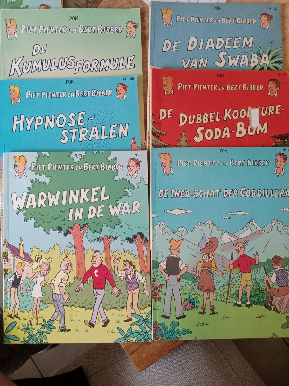 Piet Pienter en Bert Bibber, Boeken, Meerdere stripboeken, Ophalen of Verzenden, Gelezen, POM