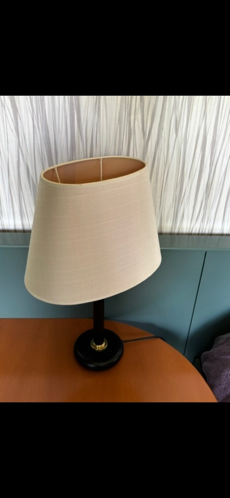 Nachtkastlamp, Maison & Meubles, Lampes | Abat-jour, Enlèvement, Utilisé, Beige