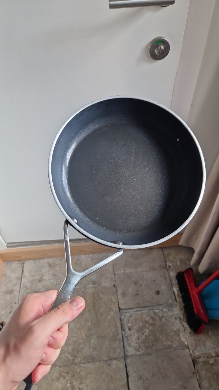 demeyere bakpan 24cm, Ophalen of Verzenden, Gebruikt, Koekenpan, Demeyere