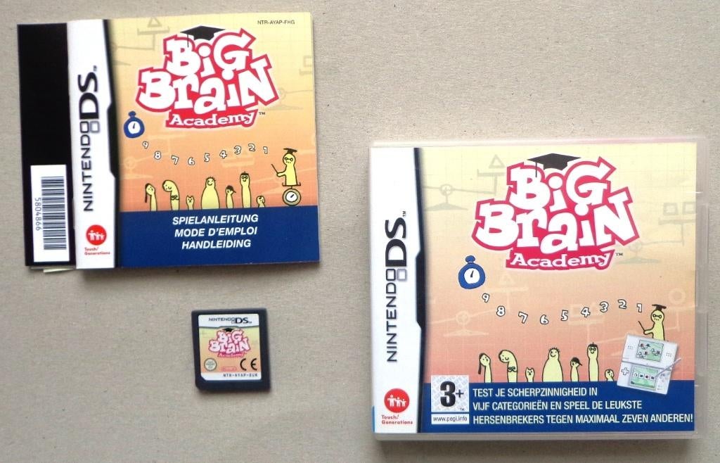 Big Brain Academy voor de Nintendo DS Compleet, Games en Spelcomputers, Ophalen of Verzenden, Zo goed als nieuw