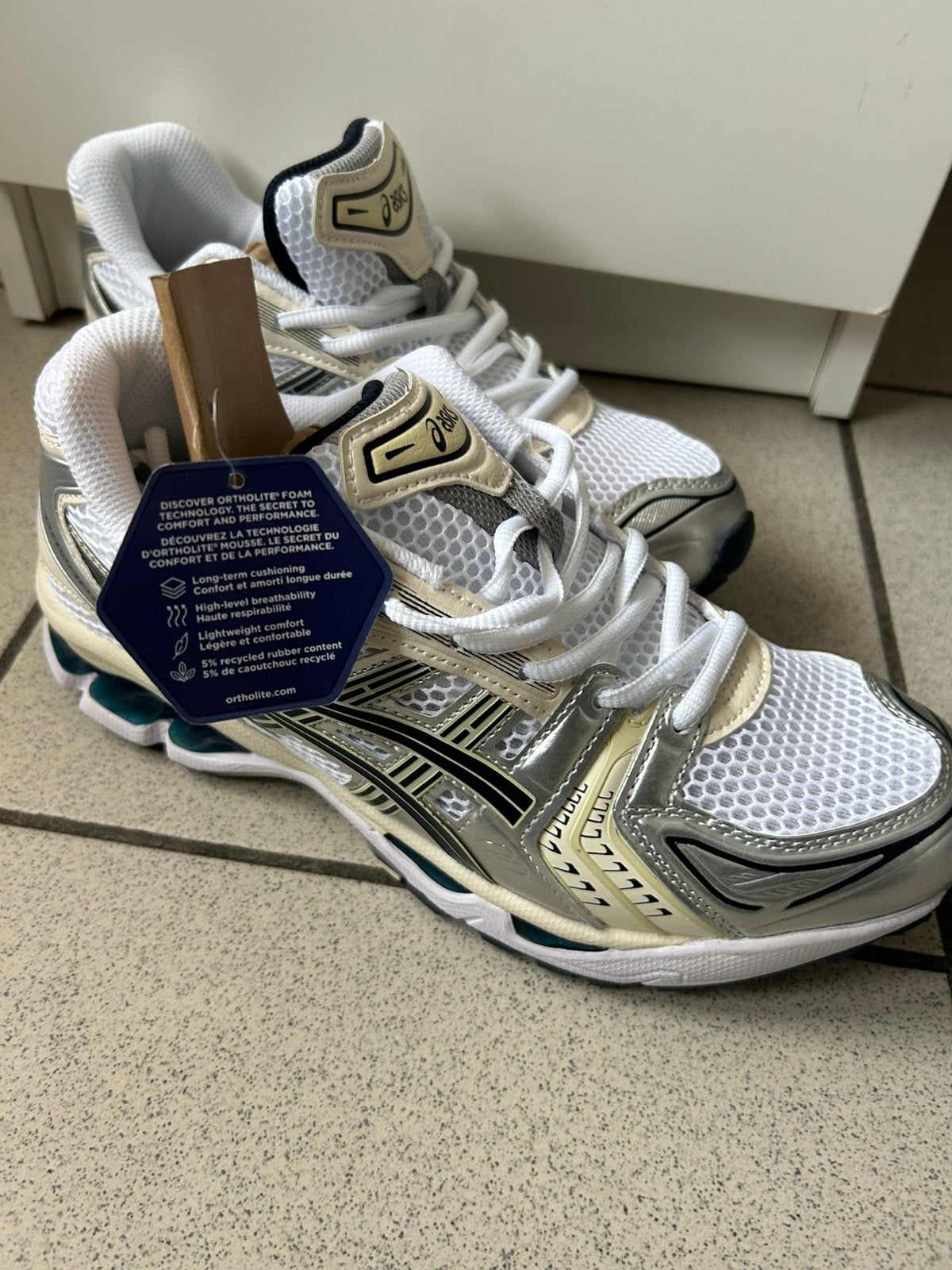 Asics Gel Kayano 14 blanc minuit Eu : 42,5, Comme neuf, Blanc, Baskets, Envoi