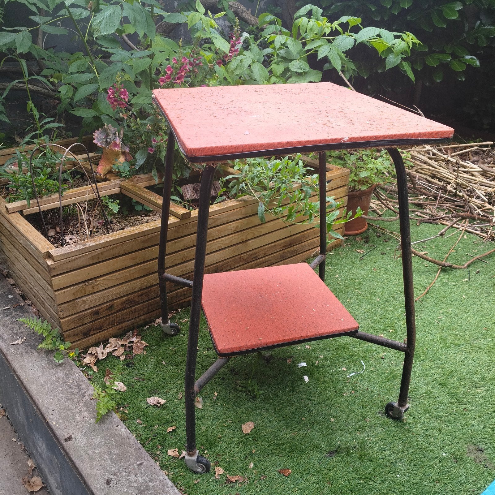 Table roulette vintage 70s, Enlèvement, Utilisé, Autres matériaux