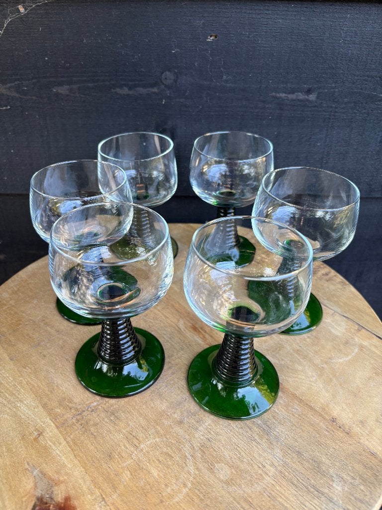 Vintage Luminarc Roemer Wijnglazen 6 stuks., Enlèvement ou Envoi