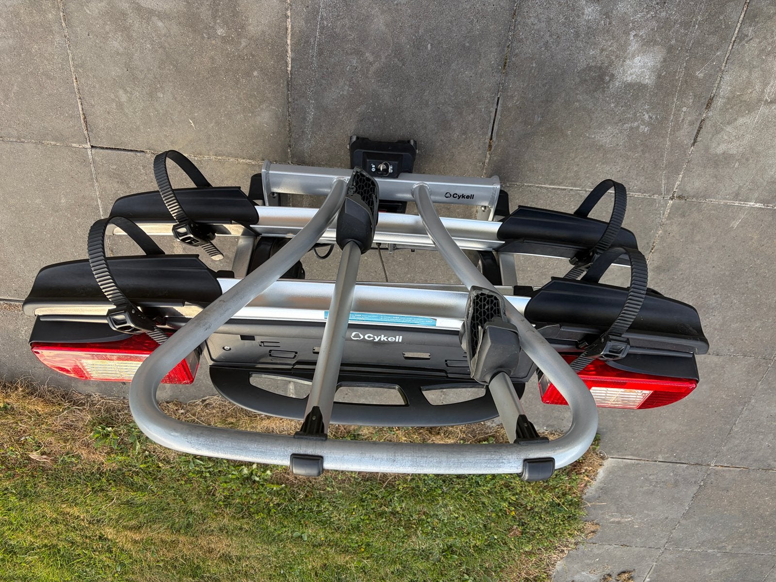 Cykell JustClick 2 – Premium fietsendager 2-bikes, Gebruikt, Ophalen of Verzenden, 2 fietsen, Trekhaakdrager