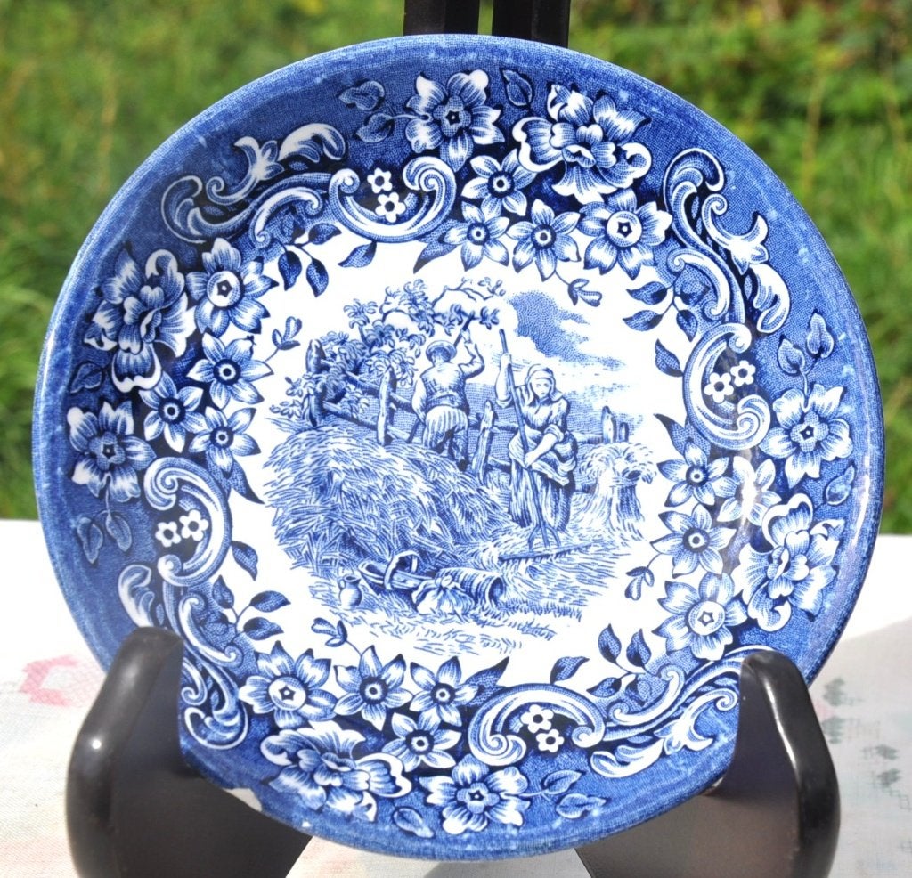 coupelle en faïence ironstone décor fermier au champ, Enlèvement ou Envoi