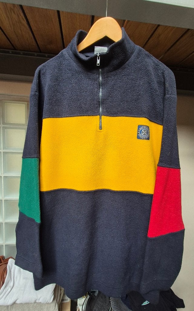 Fleece M Bruxelles Geel Putte, Enlèvement ou Envoi, Comme neuf, Taille 48/50 (M), Bleu