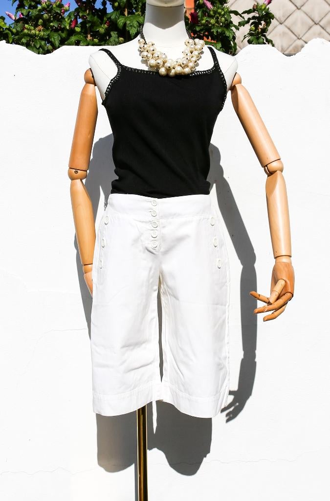 38 Kookai korte broek van wit katoen, Kleding | Dames, Broeken en Pantalons, Maat 38/40 (M), Wit, Kookai, Ophalen of Verzenden