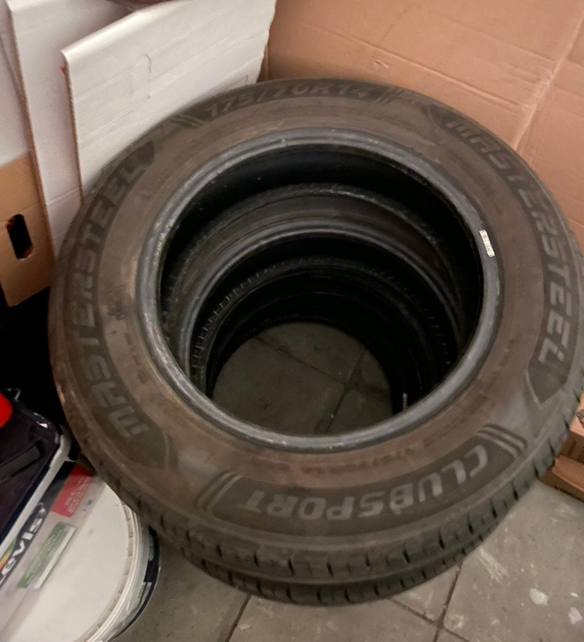 Jeu de 4 pneus « été » Mastersteel 175/70R14, Auto-onderdelen, Banden en Velgen, Ophalen, Gebruikt, Band(en), Personenwagen