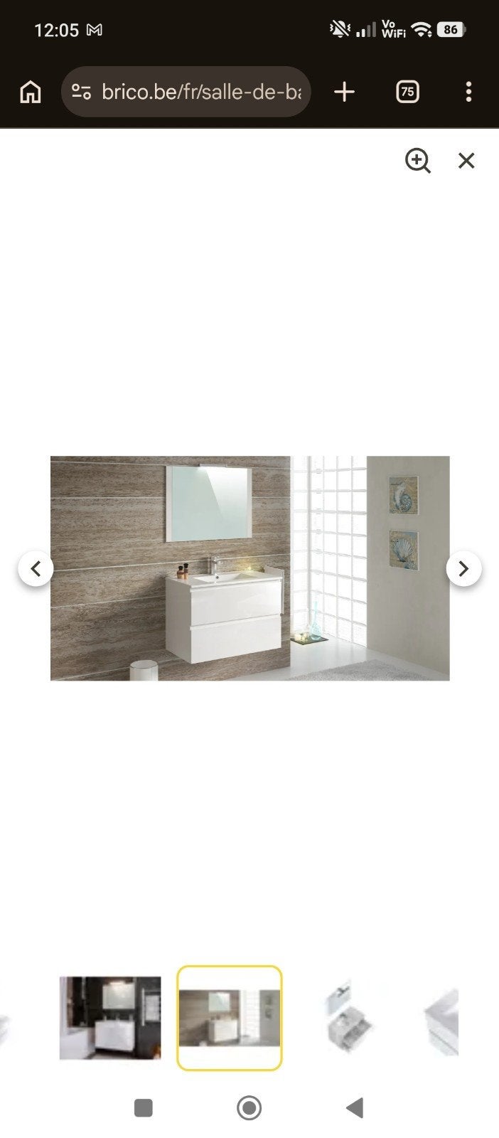 Ensemble salle de bain vasque, Enlèvement