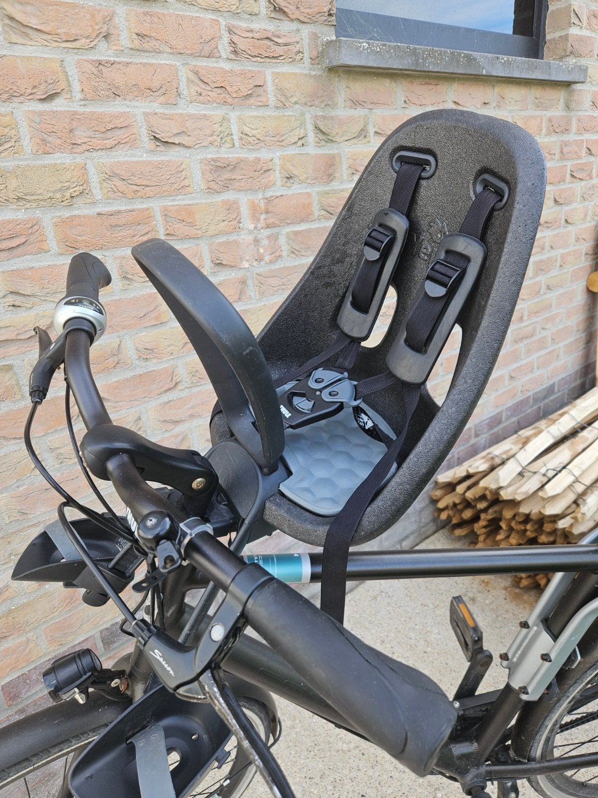 Thule Yepp mini kinderzitje fiets + adapter, Ophalen