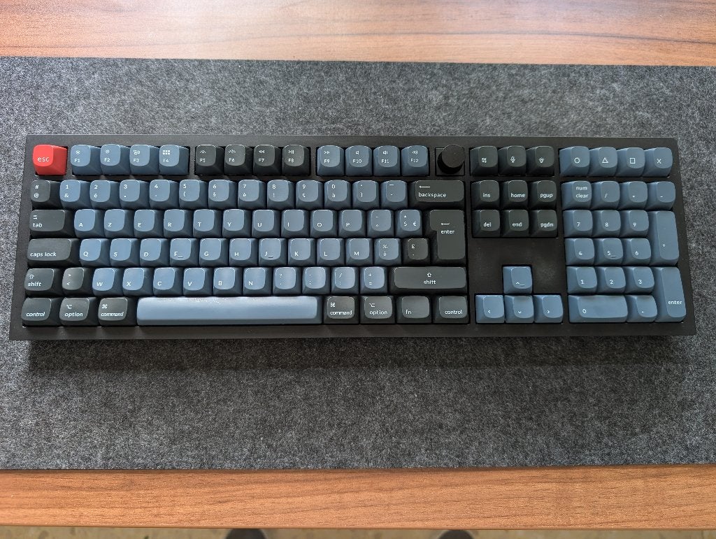 Keychron Q6 QMK op maat gemaakt mechanisch toetsenbord, Ophalen, Keychron, Azerty, Zo goed als nieuw