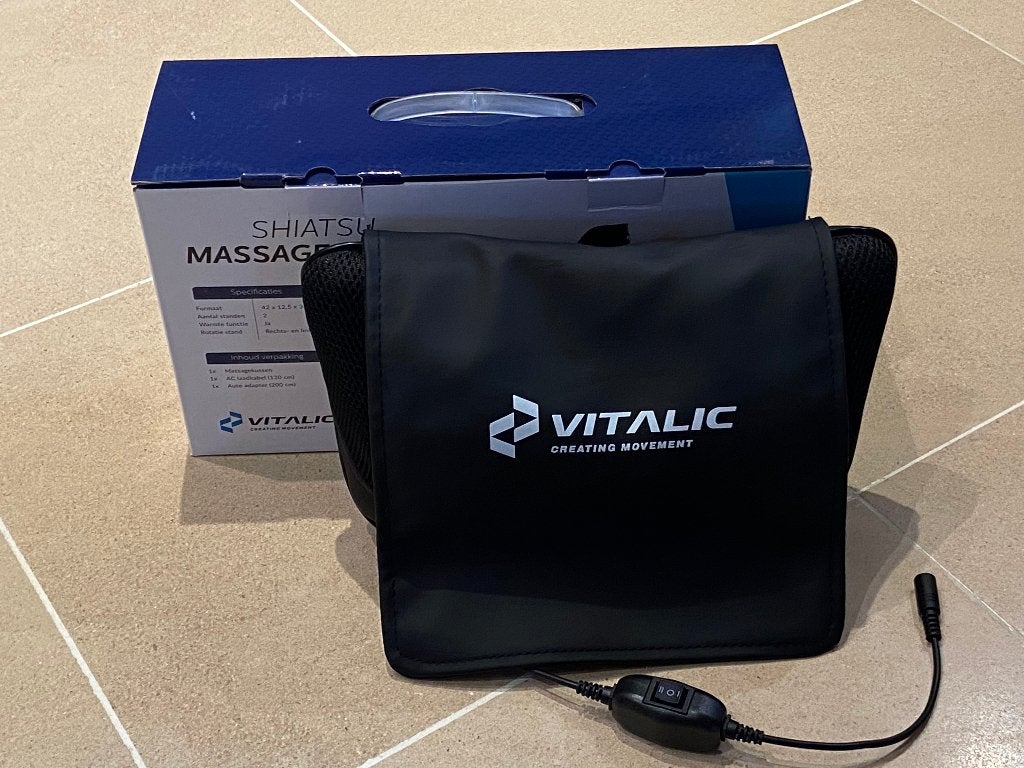 Shiatsu Massagekussen van Vitalic, Ophalen of Verzenden, Zo goed als nieuw