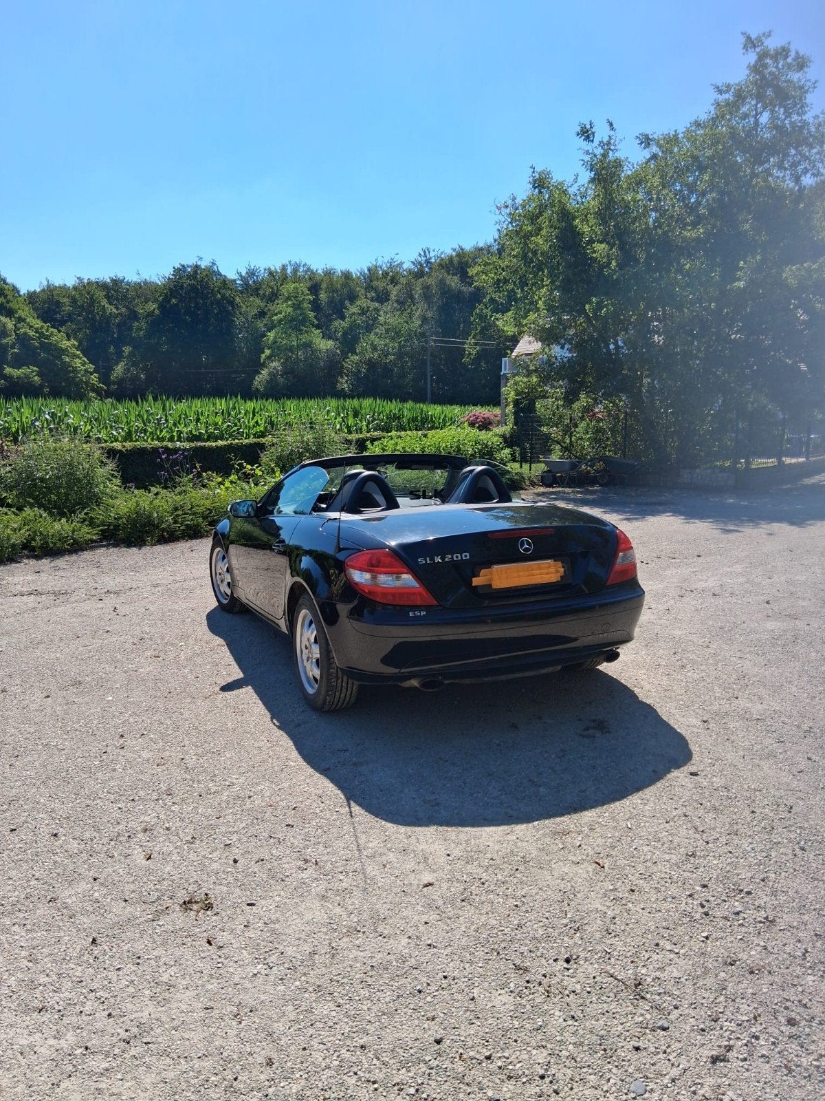Mercesdes SLk 200 komp cabrio,airco7, Autos, Cuir, Achat, Boîte manuelle, Noir