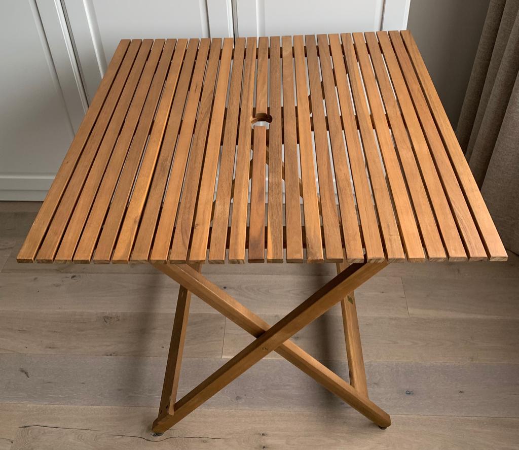 Table de Jardin en Teck Neuve, Enlèvement, Neuf, Carré, Bois