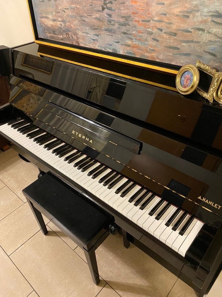 Piano, Muziek en Instrumenten, Ophalen, Gebruikt, Zwart, Piano