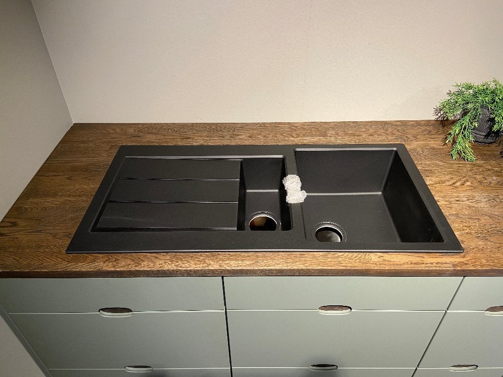 Spoelbak - Franke Sirius 2.0, Ophalen, Zwart, 50 tot 100 cm, Zo goed als nieuw