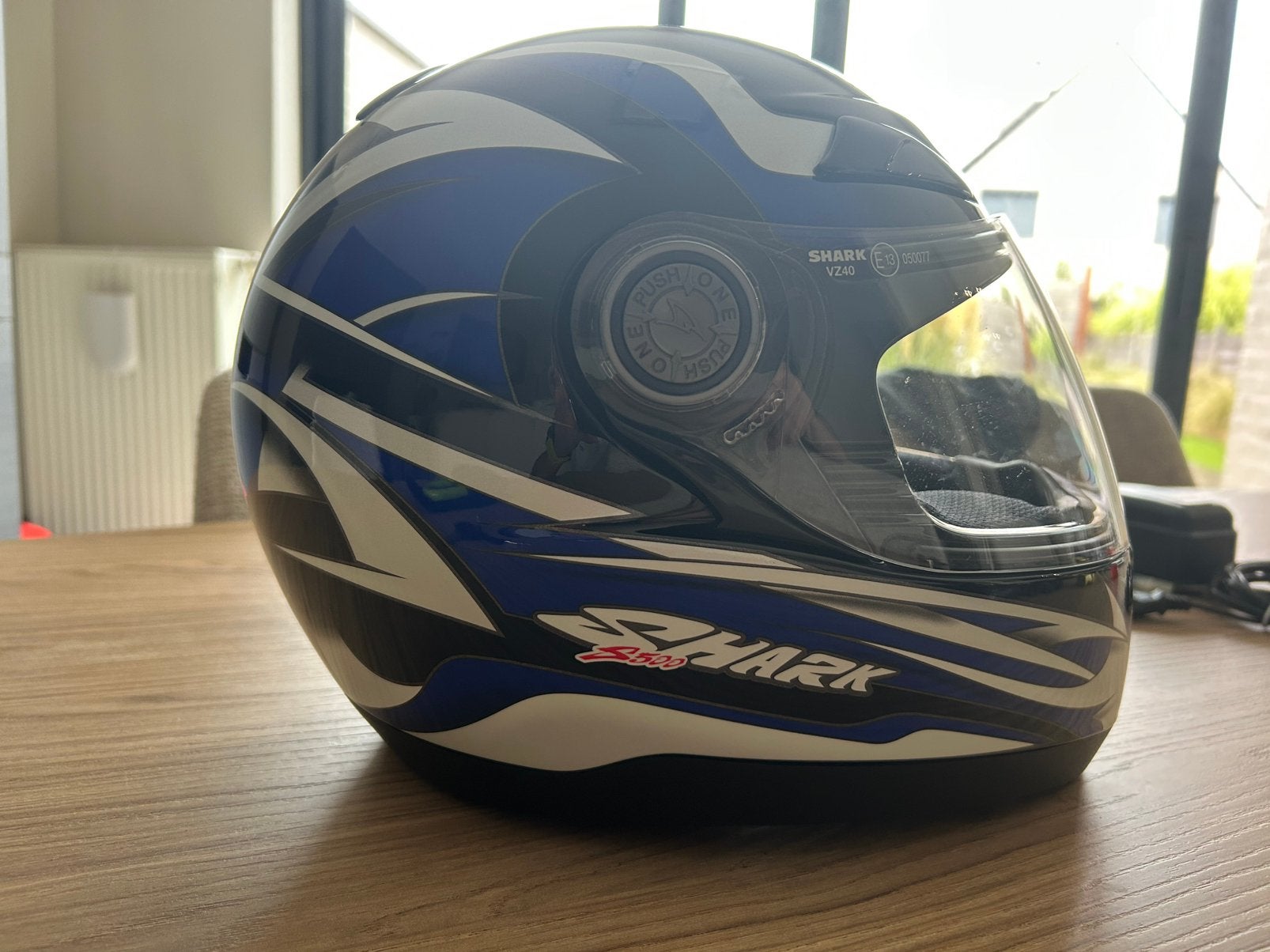 Shark S500 Omega Motorhelm – Maat XS – Als Nieuw, Ophalen, XS, Shark