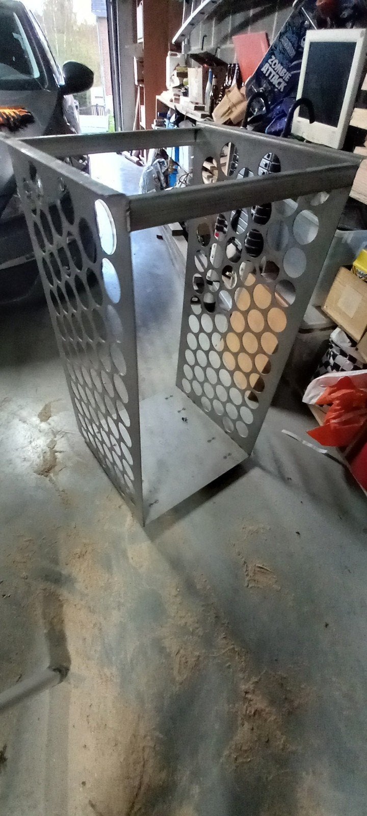 Rangement pour bois de chauffage, Comme neuf, Enlèvement, Bois, Autoportant