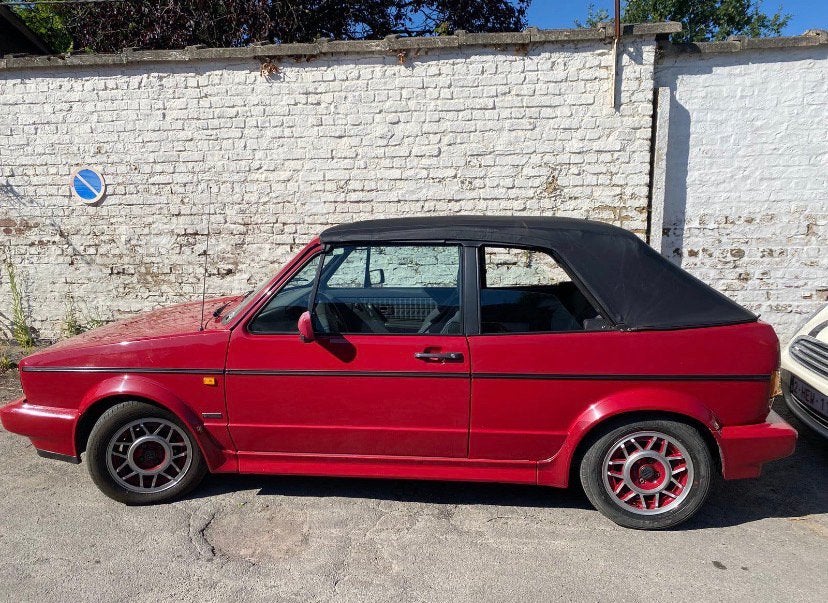Volkswagen Golf 1 cabrio, Stof, Cabriolet, Handgeschakeld, Grijs