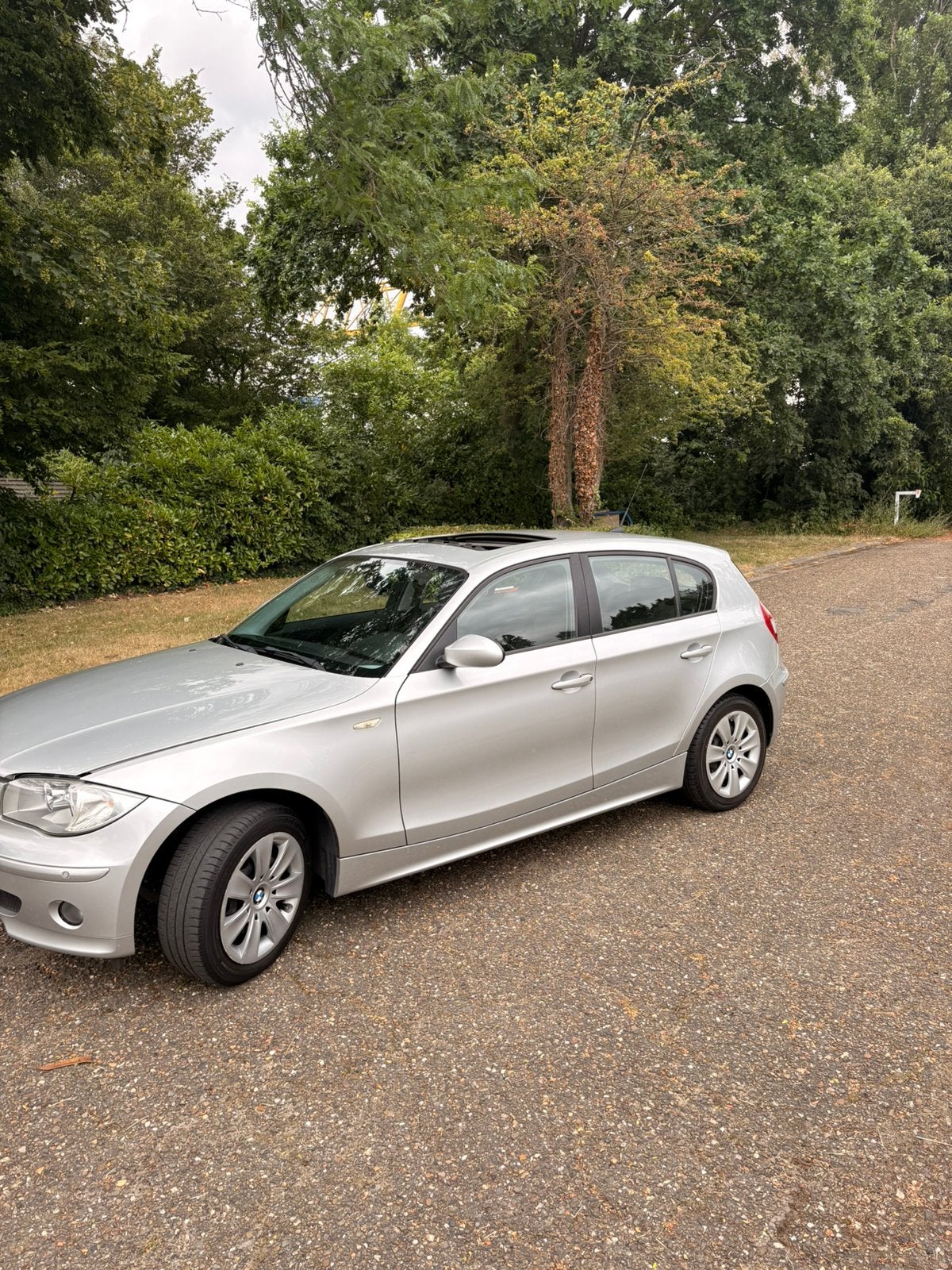 BMW 116i 2005 OPEN DAK, ZETEL VERW, DIGITALE AIRCO,…, Autos, Argent ou Gris, Boîte manuelle, 5 portes, 5 places