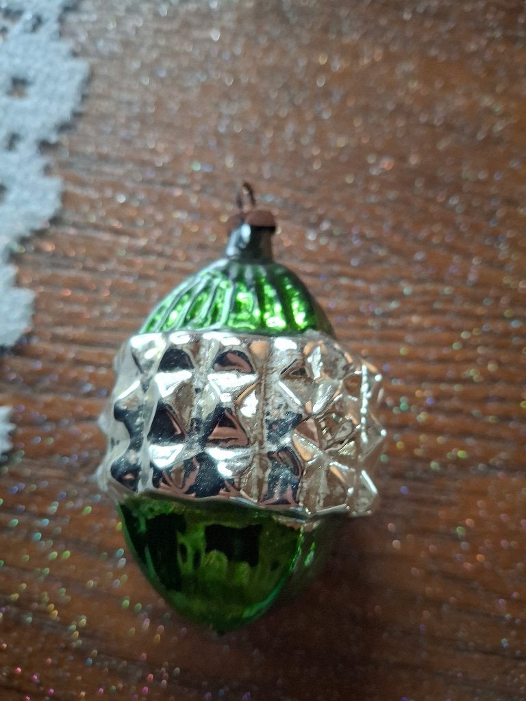 Ancienne boule de noel en verre, Enlèvement ou Envoi, Utilisé