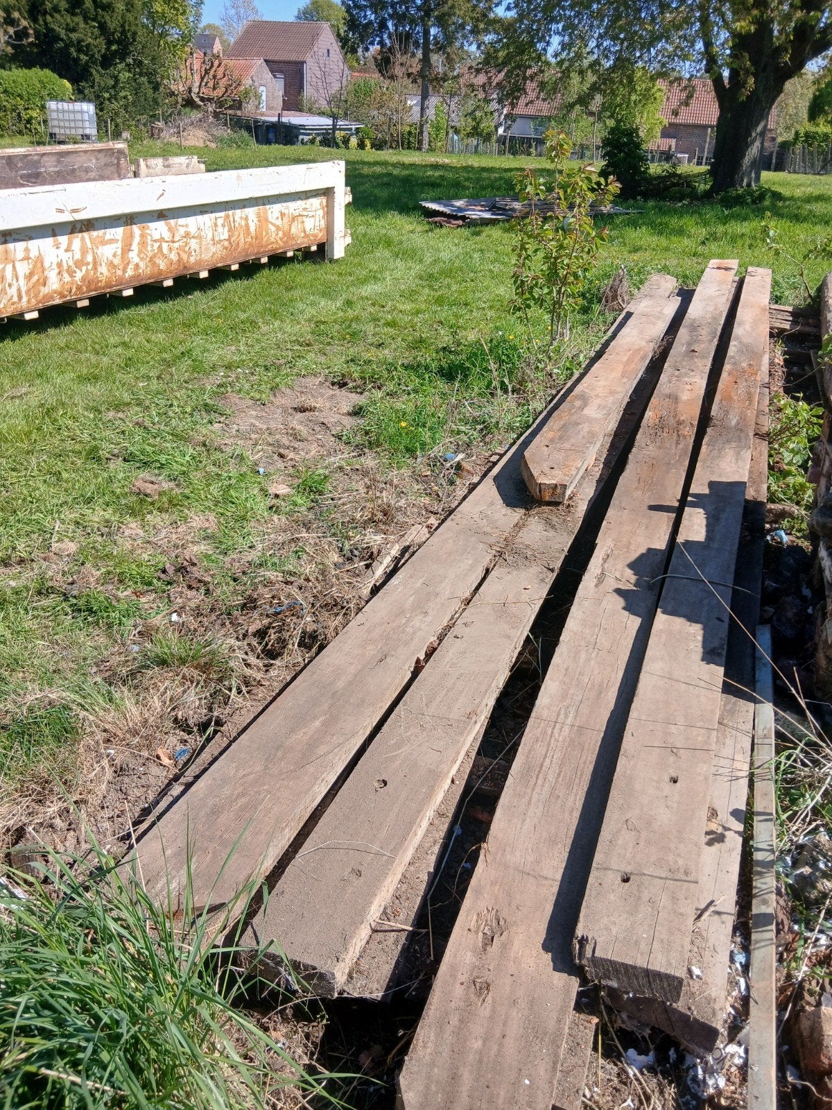 Eiken balken van 2m tot 7m30, Ophalen, Balken