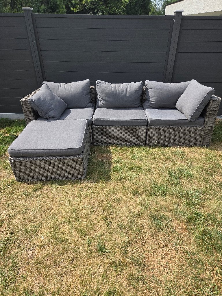 Loungeset, Tuin en Terras, Ophalen, 4 zitplaatsen, Gebruikt, Loungeset