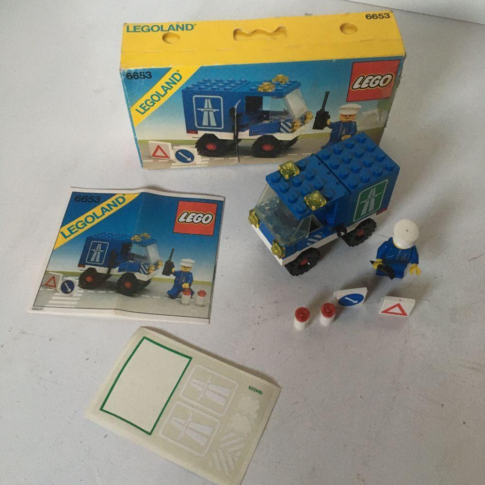 Lego Legoland - Snelweg onderhoud - 6653, Kinderen en Baby's, Speelgoed | Duplo en Lego, Gebruikt, Lego, Complete set, Compleet