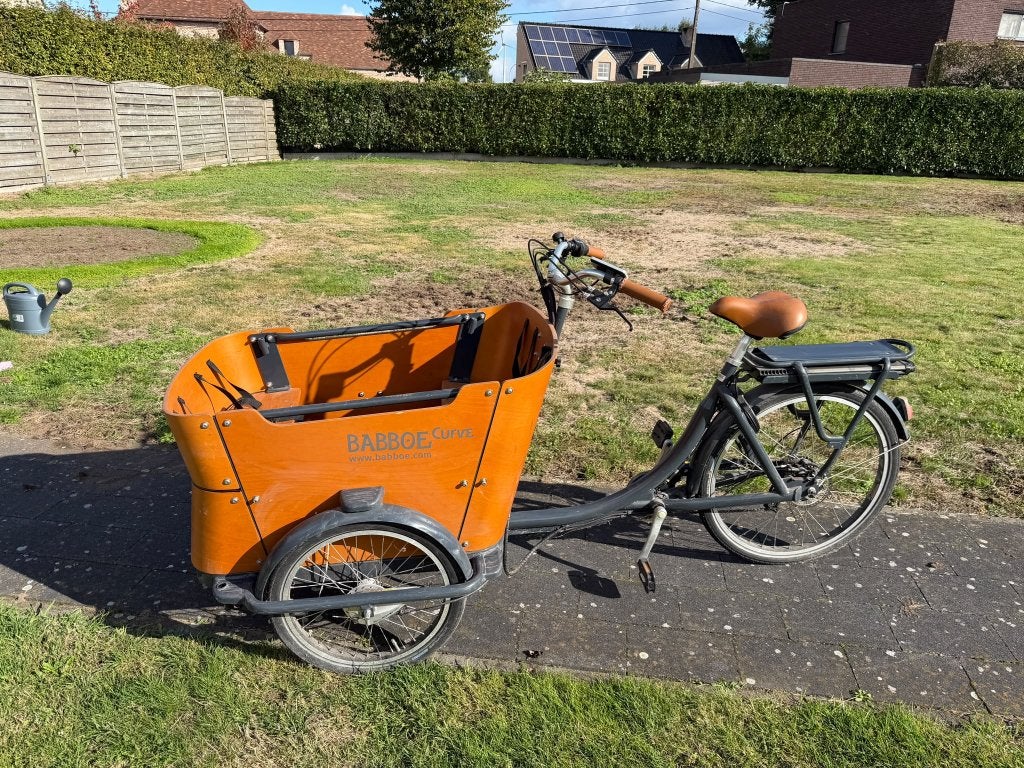 Elektrische bakfiets, Fietsen en Brommers, 4 kinderen of meer, Gebruikt, Elektrisch, Schijfrem