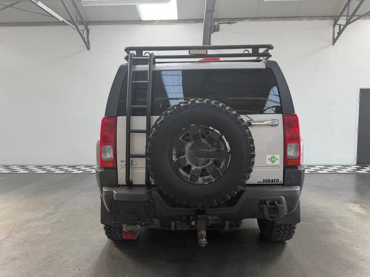HUMMER H3 3.5I 20V, Auto's, Automaat, Zwart, Beige, Leder