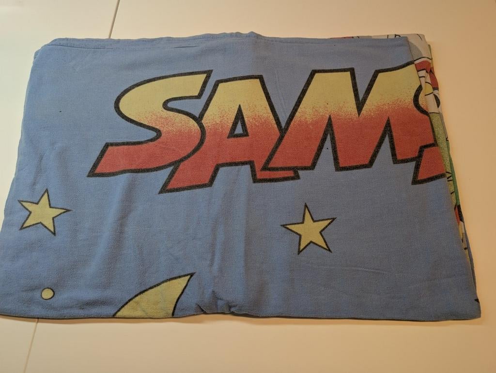Samson flanellen dekbedovertrek voor 1 persoon, Kinderen en Baby's, Kinderkamer | Beddengoed, Gebruikt, Dekbedovertrek, Ophalen of Verzenden