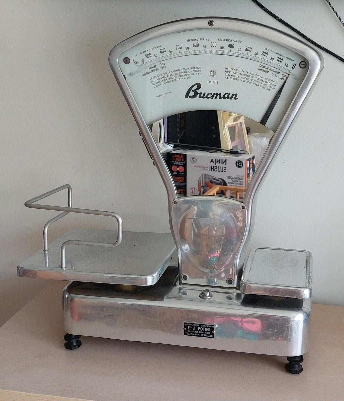 Ancienne balance Burman années 50/60 parfait état, Antiquités & Art, Enlèvement