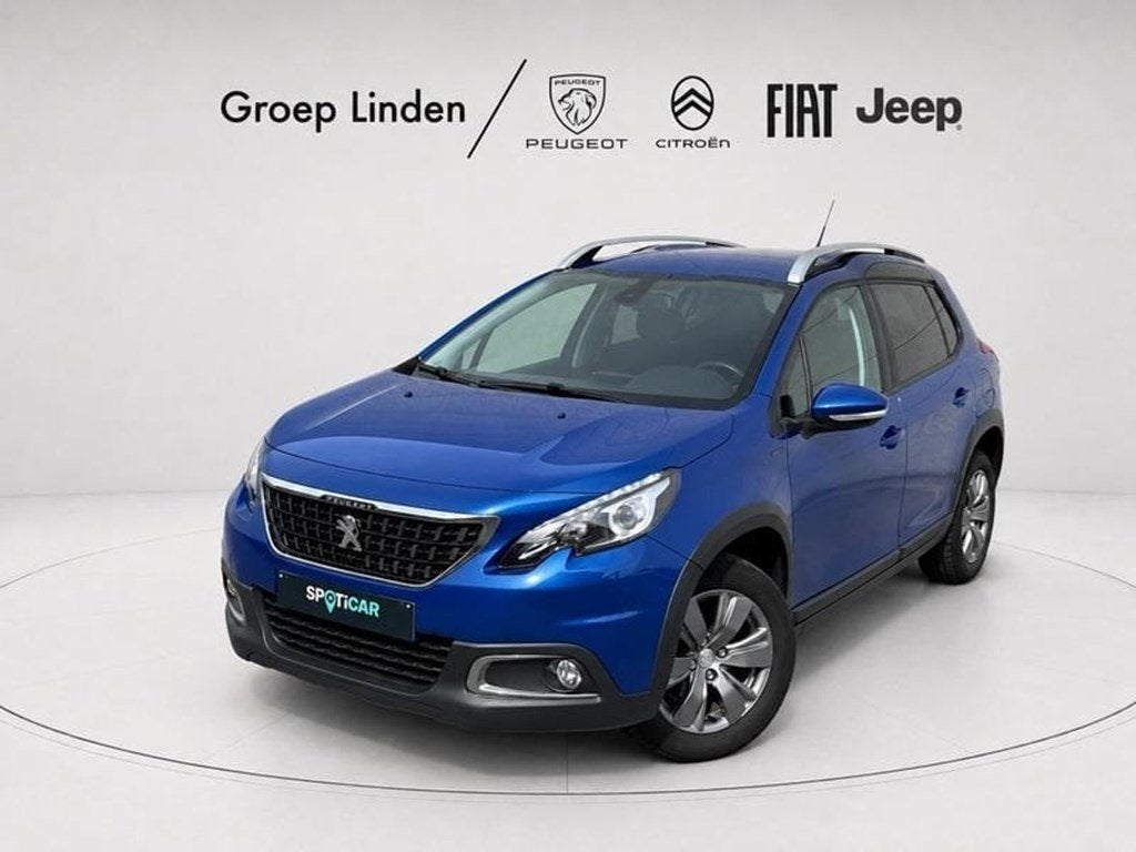 Peugeot 2008 *GPS*P SENS* 1.2 BENZ 110 PK Signature, Blauw, Bedrijf, Grijs, Parkeersensor