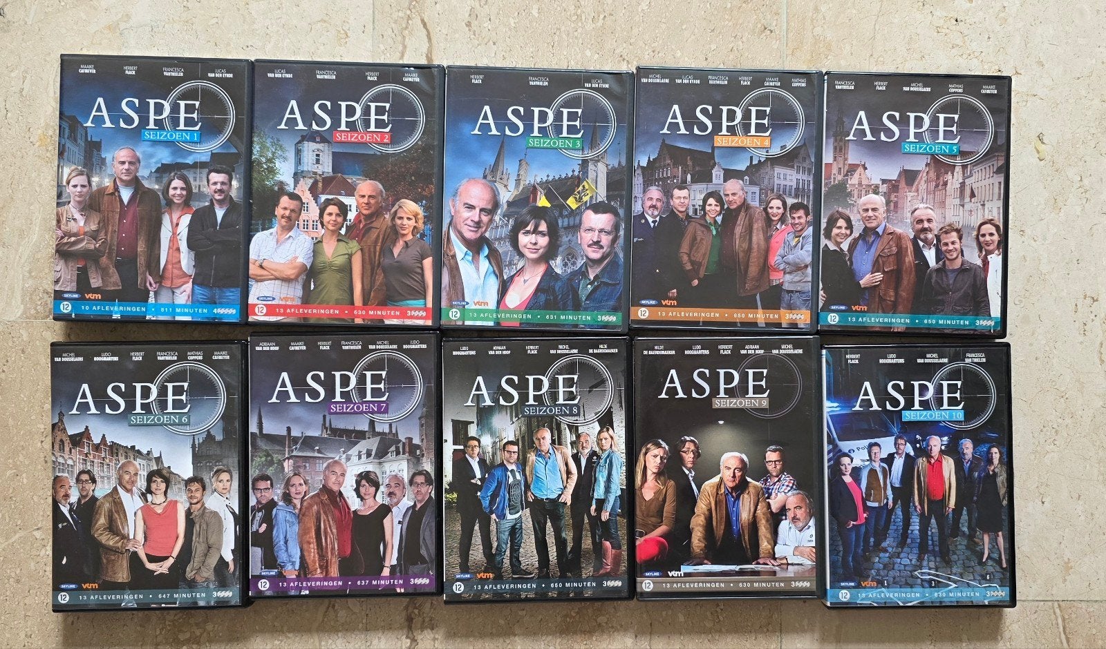 Aspe seizoen 1-10 dvd, Cd's en Dvd's, Ophalen of Verzenden