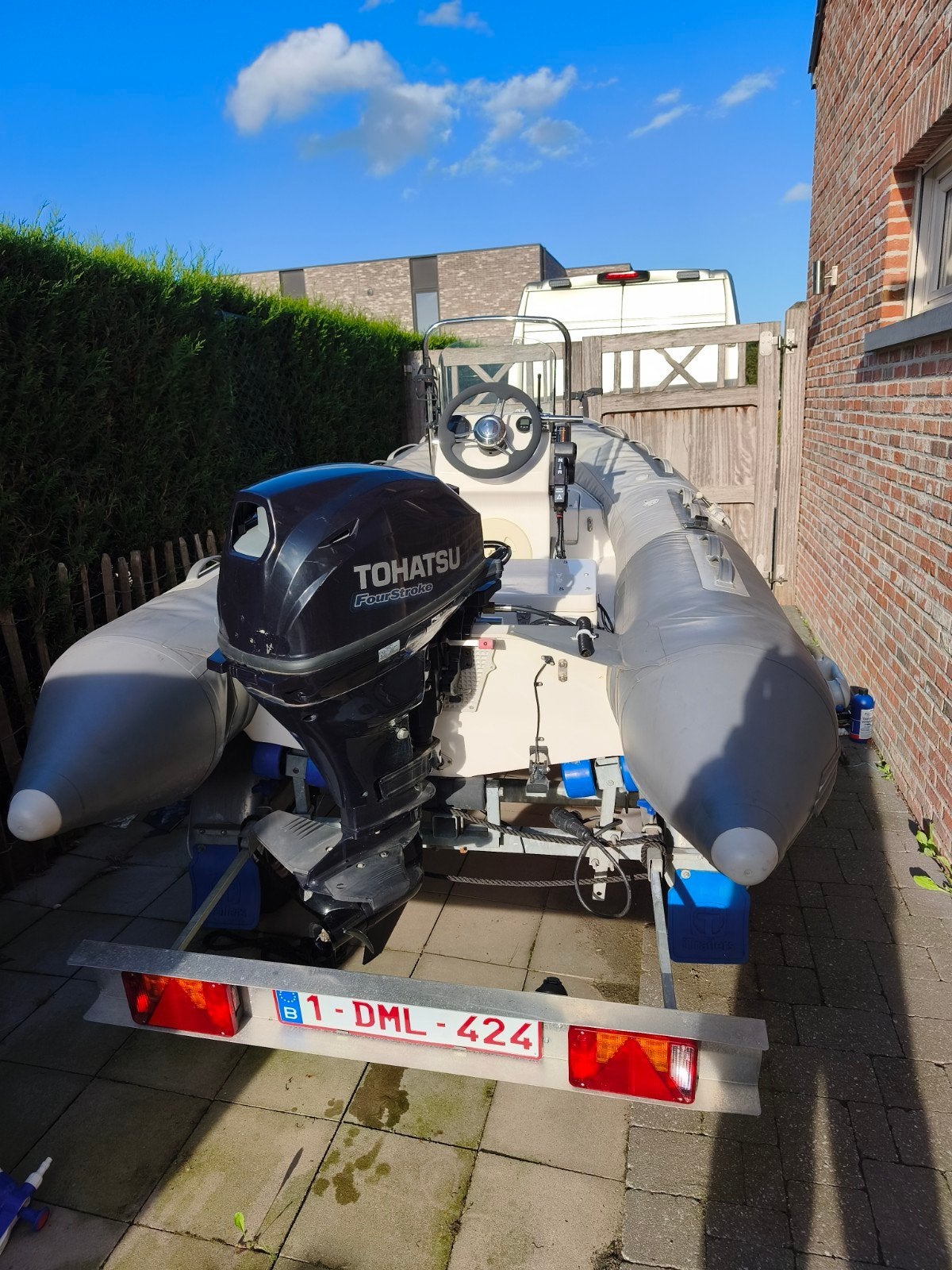 XC-PRO RIB 350 + Tohatsu 15pk 4T + trailer – compleet, Watersport en Boten, Ophalen