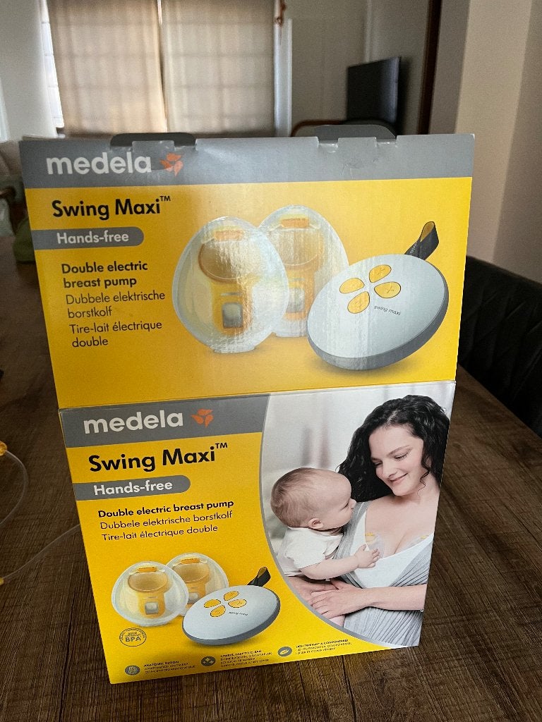Medela swing maxi handsfree dubbele elektrische borstkolf, Ophalen, Zo goed als nieuw, Borstkolf
