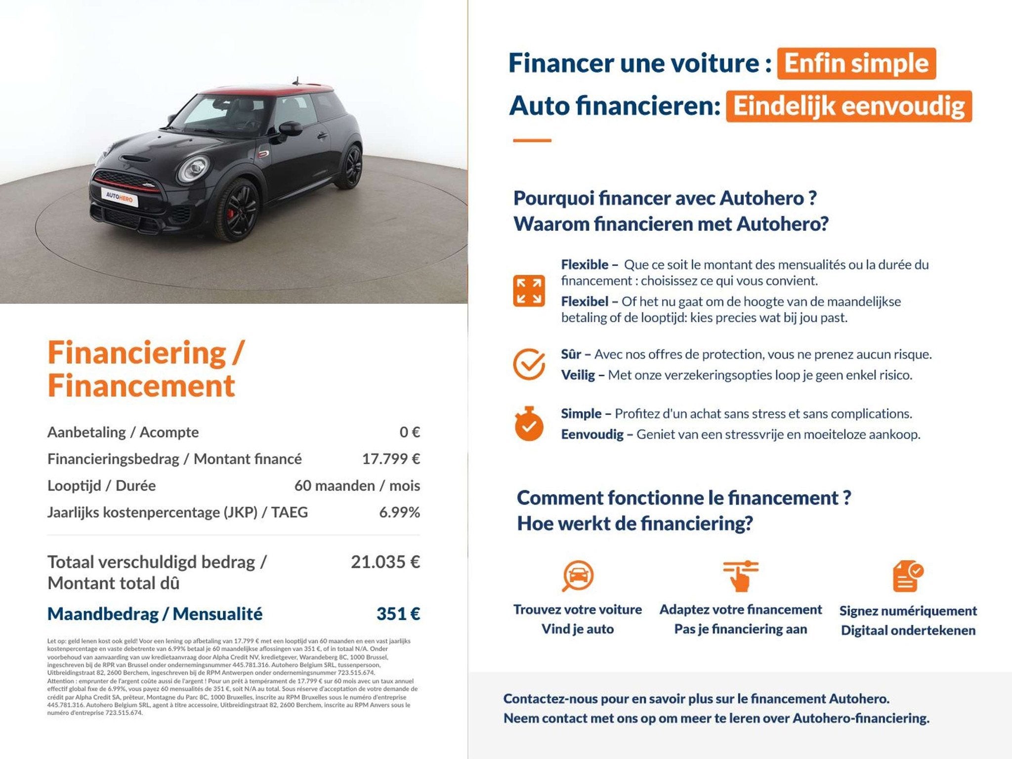 MINI John Cooper Works John Cooper Works (automatique), Autos, Achat, Euro 6, https://public.car-pass.be/vhr/46fd8f70-7fba-4072-b041-6e725893736b