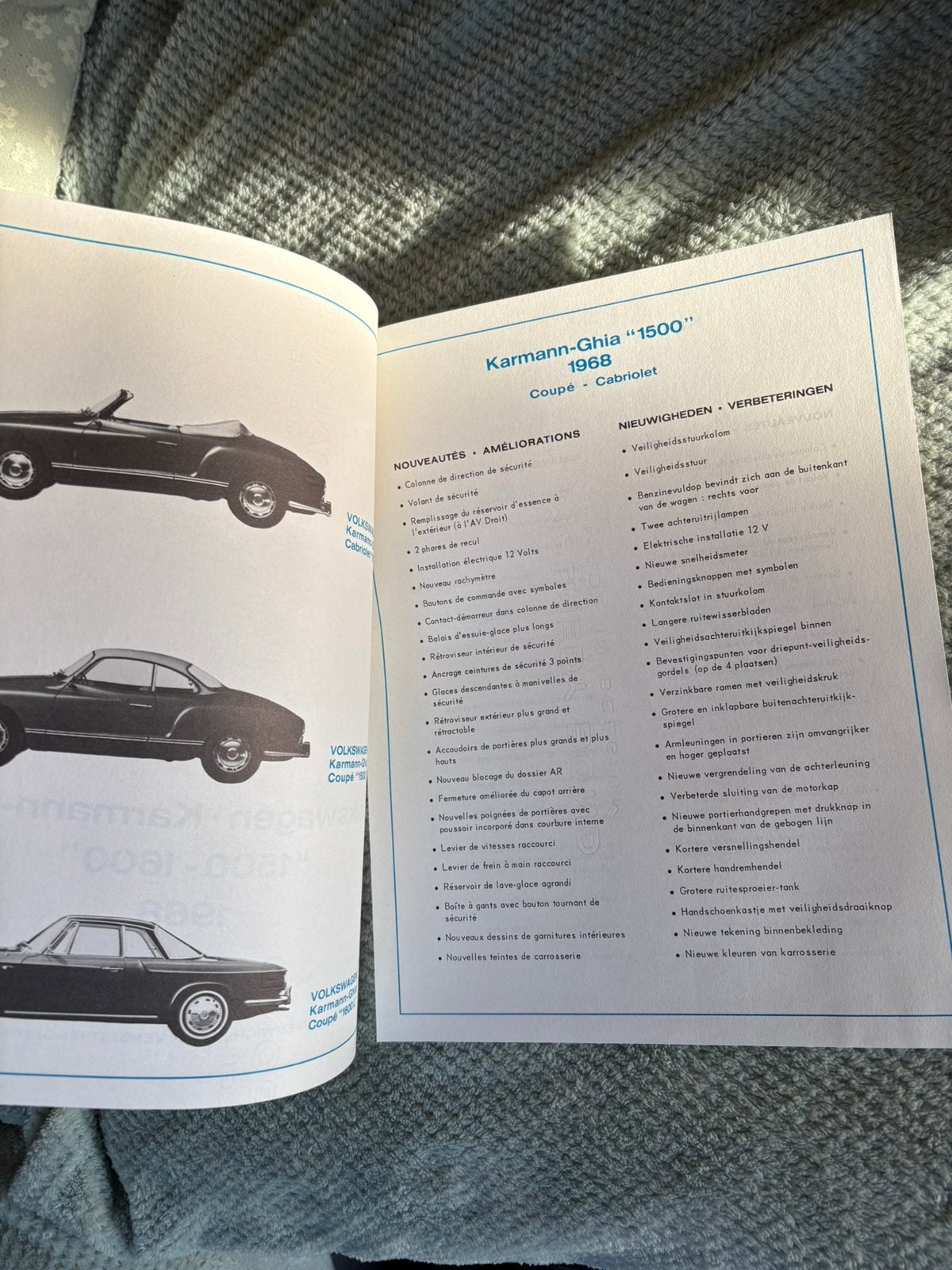 Originele VW KARMANN GHIA van Ieteren in superstaat, Ophalen of Verzenden, Zo goed als nieuw, Auto's