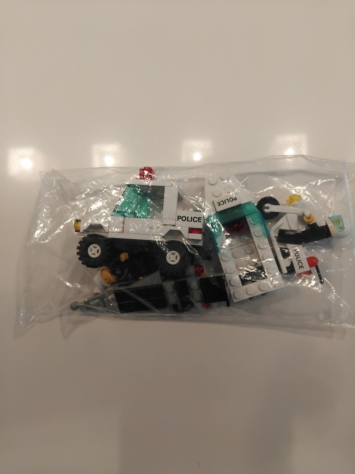 lego politie speedboot wagen en scooter, City, Lego, Ophalen of Verzenden, Zo goed als nieuw