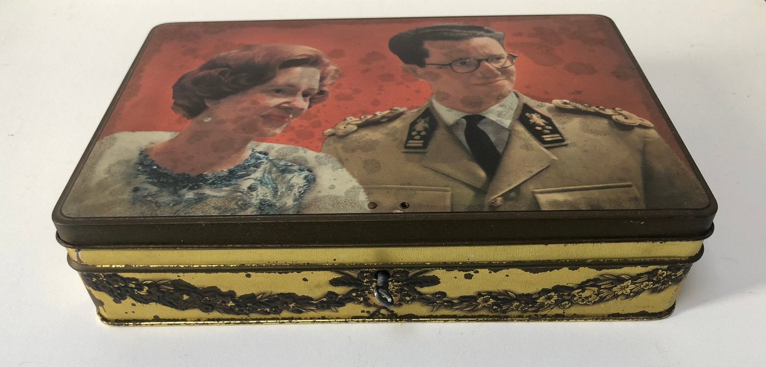 blik Boudewijn & Fabiola (Jaren '60) – MET werkende sleutel!, Verzamelen, Ophalen, Zo goed als nieuw