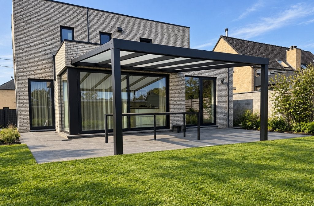 Carport, overkapping, veranda, etc. Met montage, Enlèvement, Neuf